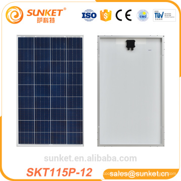 china fournisseur catégorie Un 115watt pv module 500 w panneau solaire pour l&#39;utilisation de la maison